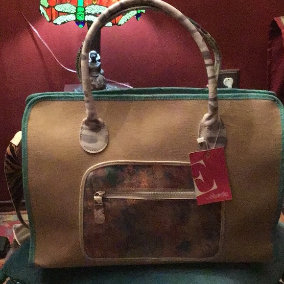 EMMA BAG- E BARRITO. LARGE LEATHER CROSSBODY BAG. - Picture 1 of 9